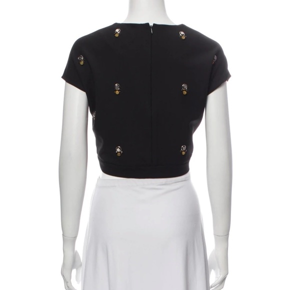 ELIZABETH AND JAMES Colton Embellished Crop Top, L - Picture 5 of 12